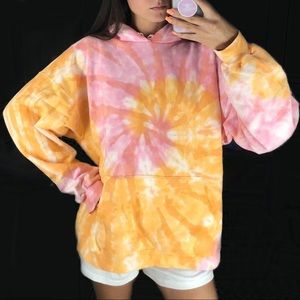 Tie dye oversized hoodie